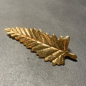 Gold Leaf Brooch